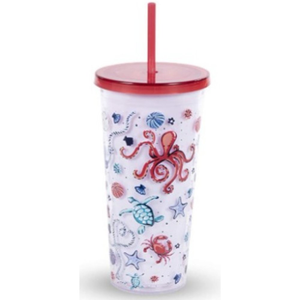 Vera Bradley Sea Theme Insulated Tumbler - Picture 2 of 2